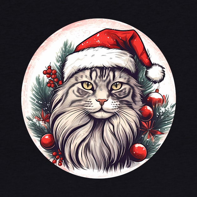 Maine Coon Cat Xmas, Love Cats by dukito